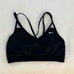 Nike Cross Strap Black Sports Bra S